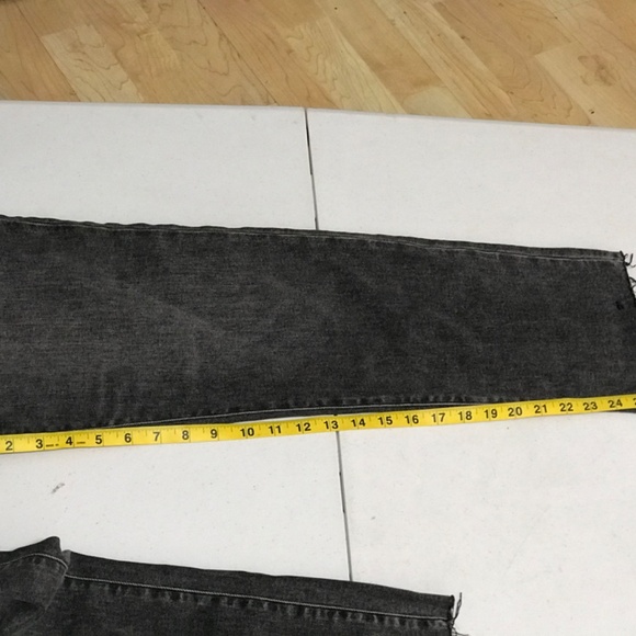 Daze Straight Up Raw Hem High Waist Ankle Straight Leg Jeans NWT - Picture 6 of 13